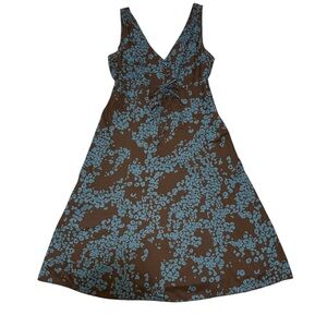 Esprit Brown and Blue Midi Dress